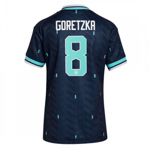 Německo Leon Goretzka #8 Dámské Venkovní Dres MS 2026 Krátkým Rukávem Německo Leon Goretzka #8 Dámské Venkovní Dres MS 2026 Krátkým Rukávem